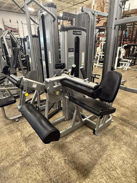 Cybex VR1 Seated Leg Curl Silver Frame Black Upholstery - Used