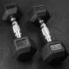 Wright Equipment Rubber Hex Dumbbells