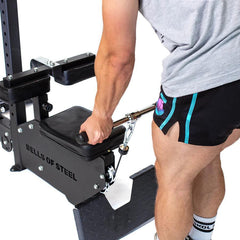 Bells of Steel Lat Pulldown Low Row Machine w/ 310lb Stack with Dip Bar and Single Leg Squat Roller Pad