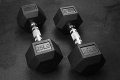 Wright Equipment Rubber Hex Dumbbells