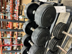 Round Rubber Dumbbells - USED