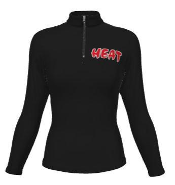 HEAT FASTPITCH -Champro Juice JFLQ8W Sublimated 1/4 Zip Long Sleeve Pullover Youth/Women's