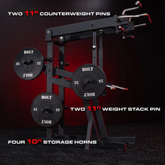 BOLT UNDERTAKER PLATE LOADED STANDING SHOULDER PRESS