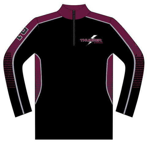 Thunderstruck Champro Juice Sublimated Active Cloth ¼ Zip Long Sleeve Pullover with Thunderstruck Logo