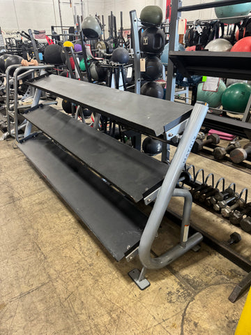 Matrix Magnum 3-tier Flat-tray Dumbbell Rack Model A688-USED