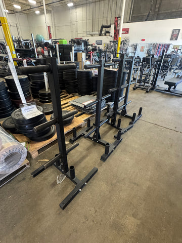 Titan Fitness Bumper Weight Trees and Bar Storage-USED