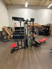 3-Stack Cable Machine (Low Row, Lat Pulldown, Adjustable Pulley) - USED