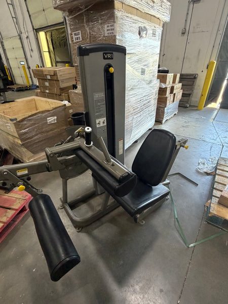Cybex VR1 Seated Leg Curl Silver Frame Black Upholstery - USED