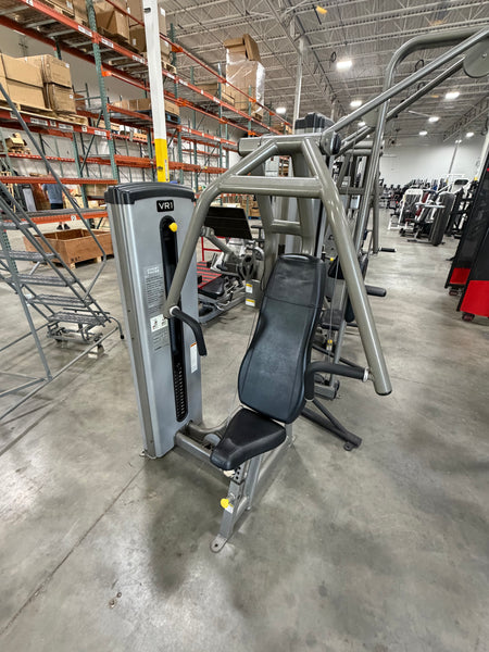 Cybex VR1 Chest Press Silver Frame Black upholstery - USED