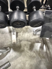 TKO Rubber Dumbbell Set 55-100lb in 5lb Increments-USED