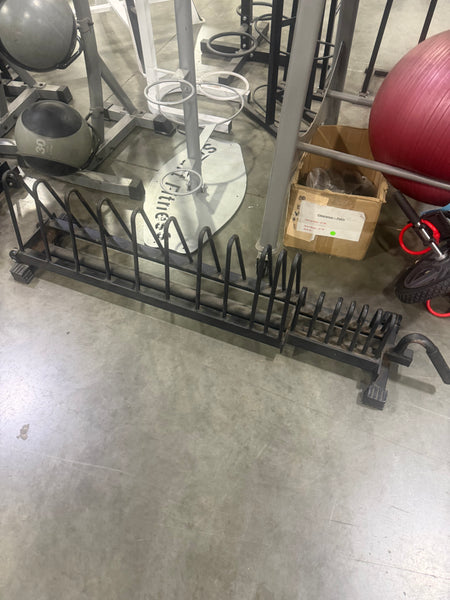 York Barbell Horizontal Weight Plate Rack Full Set-USED