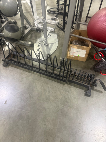 York Barbell Horizontal Weight Plate Rack Full Set-USED