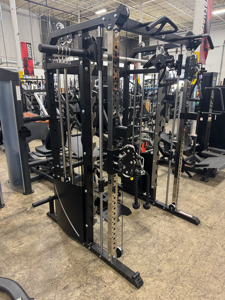 BLAZZED FITNESS BX2 ALL-IN-ONE FUNCTIONAL TRAINER CABLE CROSSOVER CAGE W/ SMITH MACHINE