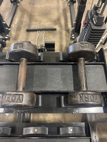 York USA Legacy Cast Dumbbells-USED