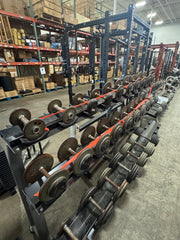 Troy Pro Style Round Dumbbell Set 5-50lb in 5lb Increments-USED