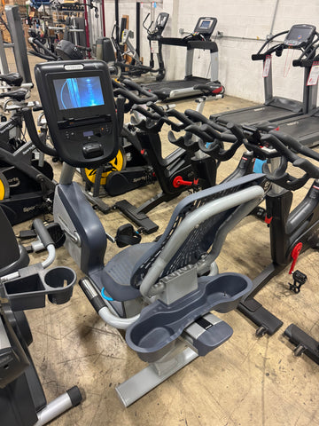 Precor RBK 885 Recumbent Bike with P62 touchscreen console-USED