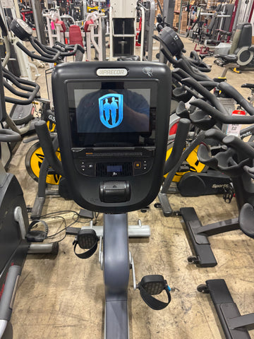 Precor RBK 885 Recumbent Bike with P62 touchscreen console-USED