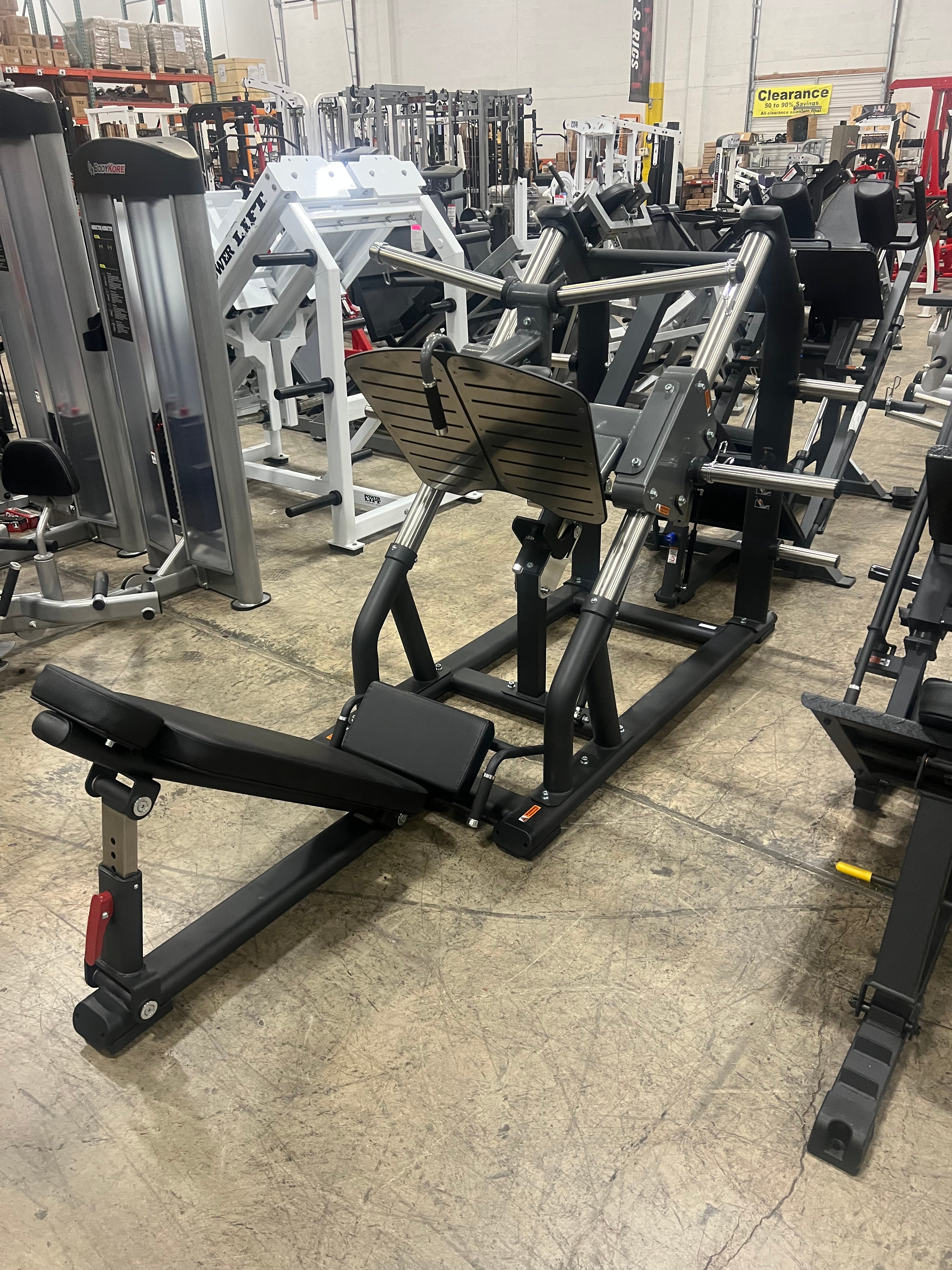 cybex 45 degree leg press sled weight SMW Insight SHO19 Commercial 45 Degree Roller Bearing Angled Leg Press – Show Me Weights