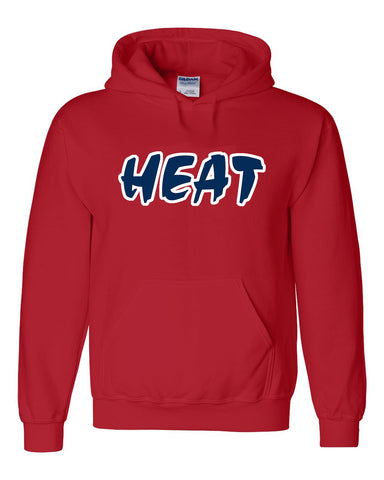 Heat Fastpitch -Gildan Hooded Sweatshirt with Heat Press Logo On Front