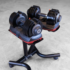 Body Solid Adjustable Dumbbell Pair w/Stand SDBX132ST