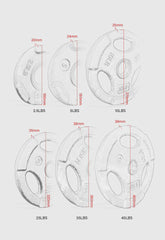 SMW Rubber Grip Olympic Plates