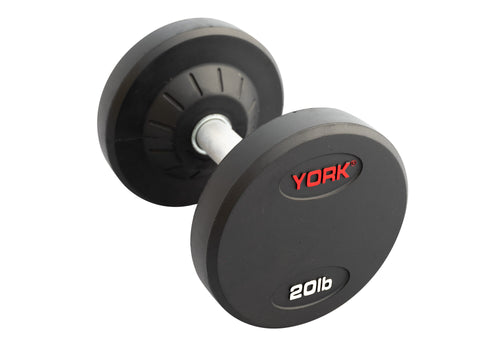 York Barbell Pro Style Rubber Encased Dumbbells (PAIRS)