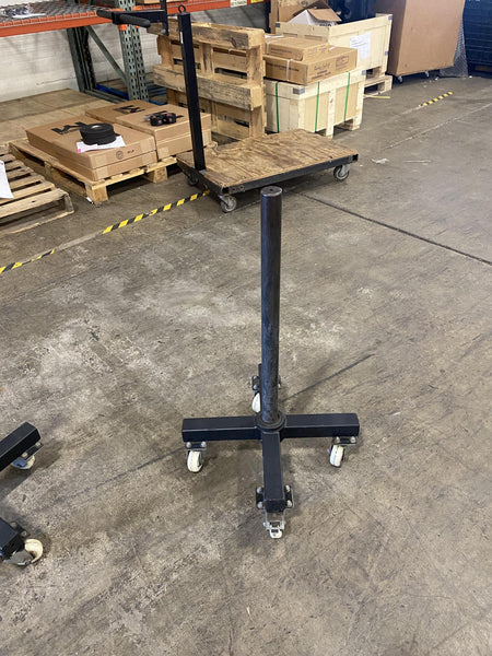 Vertical Weight Plate Storage With Wheels - Used