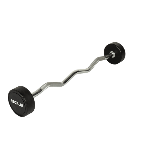 SMW Urethane EZ Curl Fixed Barbell Set 20-110 (10 Bars)