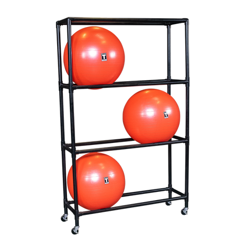 Body Solid SSBR100 8 Ball Stability Ball Rack on Casters