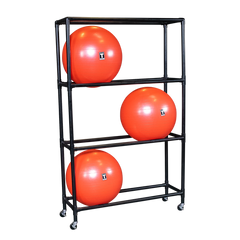 Body Solid SSBR100 8 Ball Stability Ball Rack on Casters