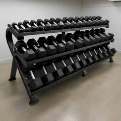 TAG 3 Tier Horizontal HEX Dumbbell Rack
