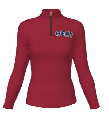 HEAT FASTPITCH -Champro Juice JFLQ8W Sublimated 1/4 Zip Long Sleeve Pullover Youth/Women's