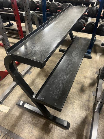 Used 2-Tier Tray Dumbbell Rack