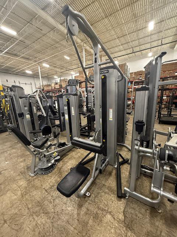 Cybex VR1 Lat Pulldown Silver Frame Black Upholstery - Used
