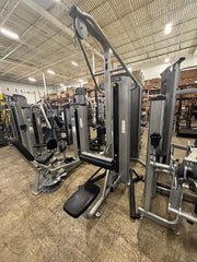 Cybex VR1 Lat Pulldown Silver Frame Black Upholstery - Used
