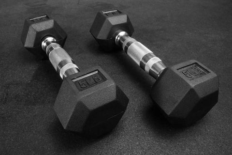 Wright Equipment Rubber Hex Dumbbells