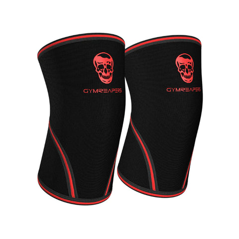 GYMREAPERS 5mm Elbow Sleeves - Red/Black