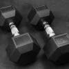 Wright Equipment Rubber Hex Dumbbells