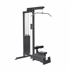 Bells of Steel Lat Pulldown Low Row Machine w/ 310lb Stack with Dip Bar and Single Leg Squat Roller Pad