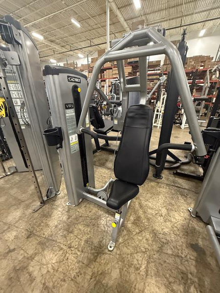 Cybex VR1 Chest Press Silver Frame Black upholstery - Used