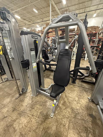 Cybex VR1 Chest Press Silver Frame Black upholstery - Used