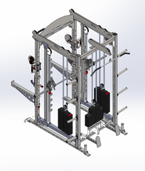 ProMaxima USA Made PMX-MFT Multi-Functional Training System Half Rack/Functional Trainer