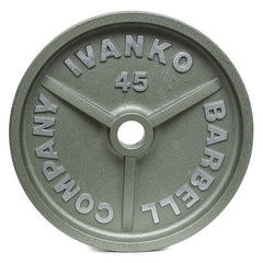 DEMO UNIT Ivanko Olympic Machined Plate | OM Series 45lbs (Pair)