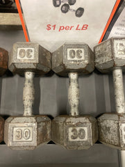 Used Cast Iron Dumbbells (Pairs)