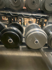 Pancake Dumbbell Set 15-60 lbs WITH Hammer Strength Saddle Rack - Used