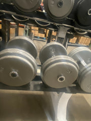 Pancake Dumbbell Set 15-60 lbs WITH Hammer Strength Saddle Rack - Used