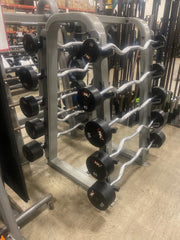 UMAX EZ Curl Bar Set 20lbs-100lbs w/Precor Rack - Used