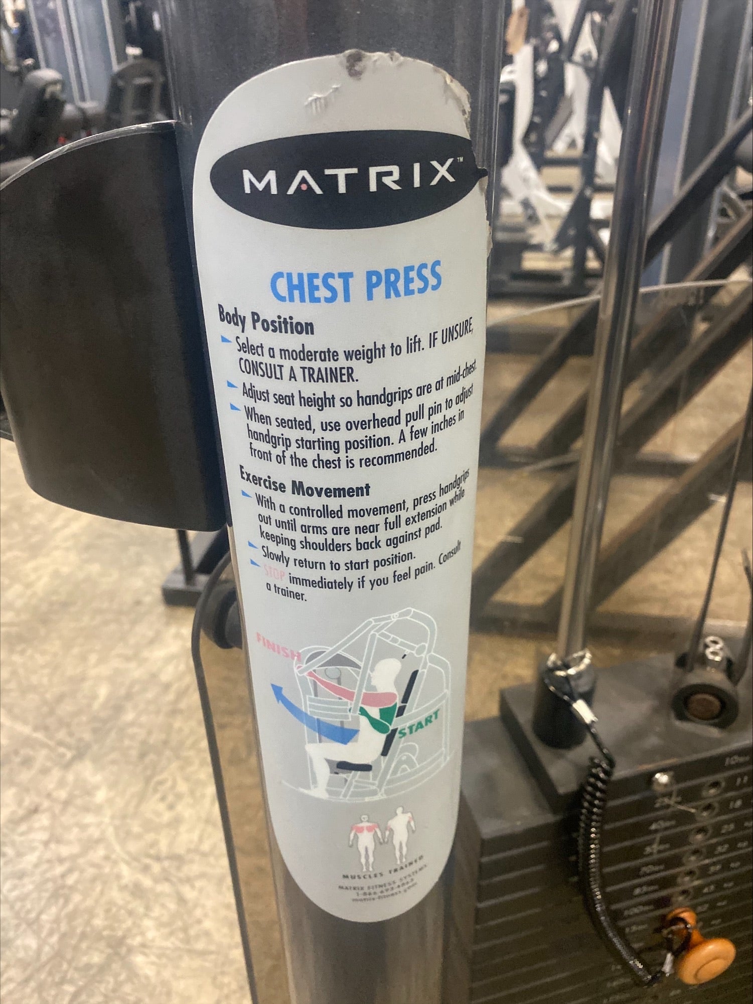 Matrix Aura Chest Press - Used – Show Me Weights - Fitness Equipment Dealer