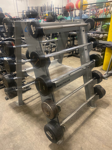 Straight Fixed Bar Set 20-110lbs w/ Rack - Used