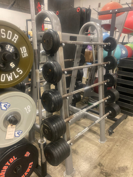 Troy Barbell 20-110 Straight Fixed Barbells With York Rack - Used